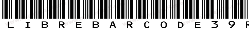 LibreBarcode39 Regul字体转换